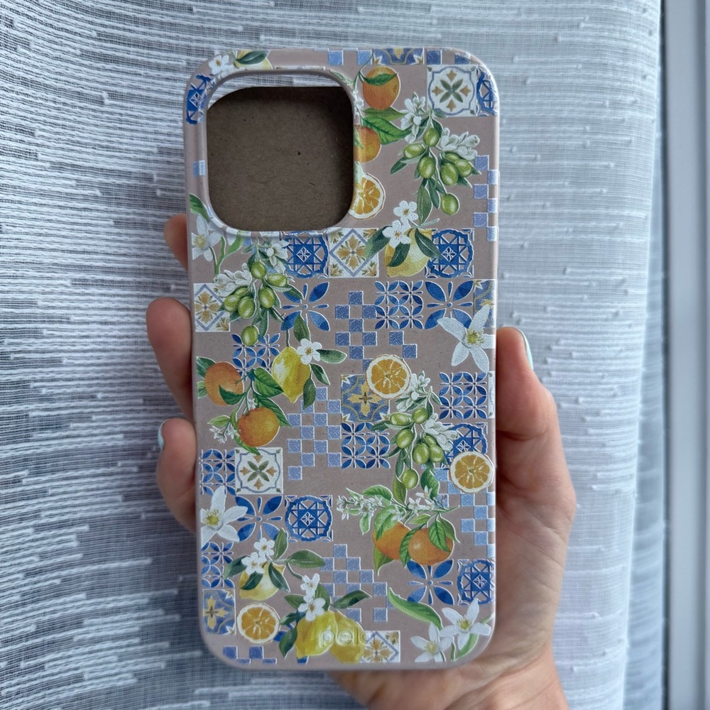 New Pela Seashell Amalfi Fruits iPhone 16 Pro Max Case